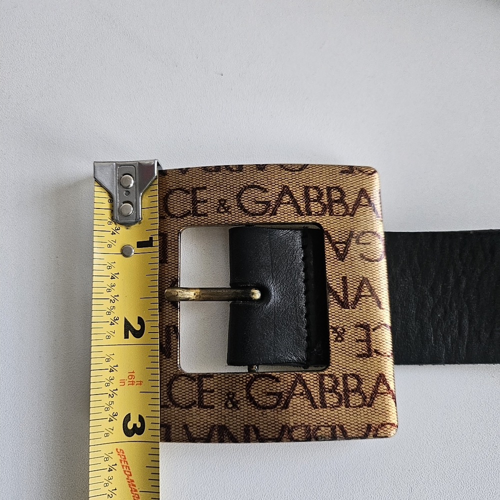 Dolce & Gabbana Black Leather Belt - 90/36 - Picture 12 of 13
